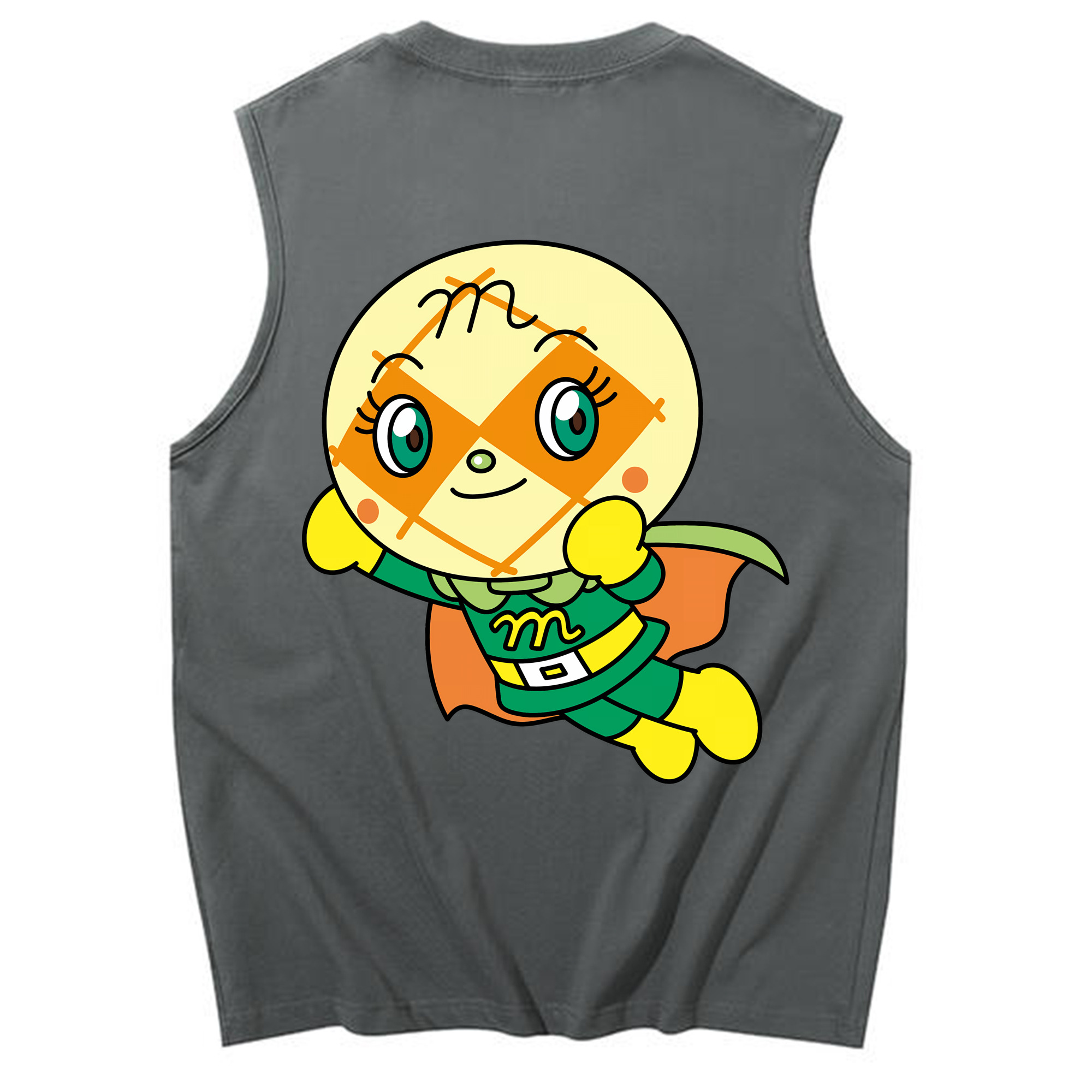 （画像用） アンパンマン Anpanman コットン100％タンクトップ（背面プリント）
